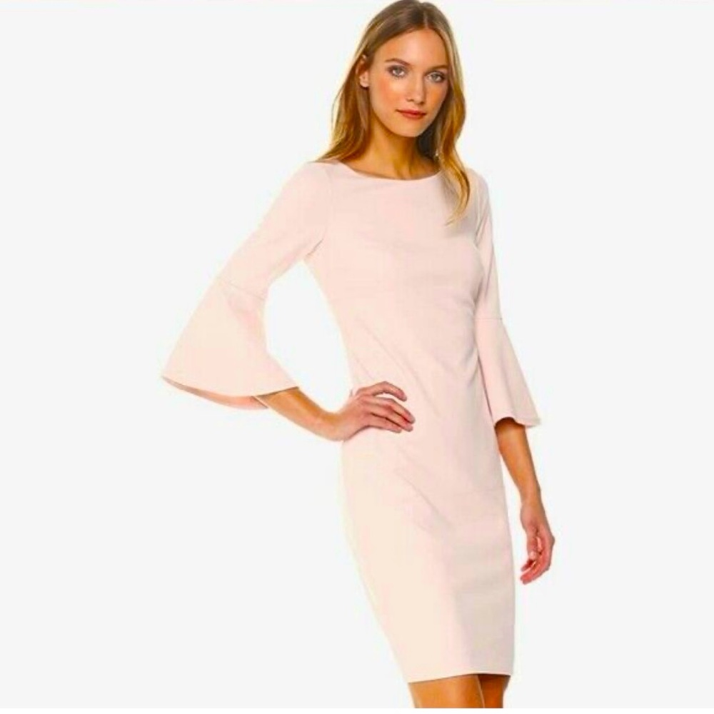 Calvin Klein sheath Blush Pink Dress Size 8 NWT